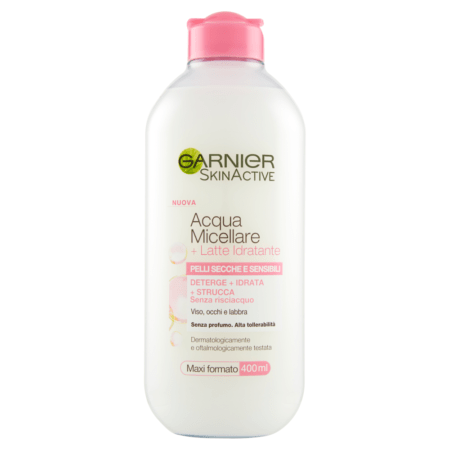 GARNIER ACQUA MICELLARE e LATTE IDATANTE PELLI SECCHE E SENSIBILI 400 ML