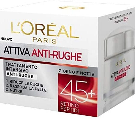 L'Oréal Dermo Expertise Attiva Anti-Rughe Crema Intensiva 50 Ml 45+