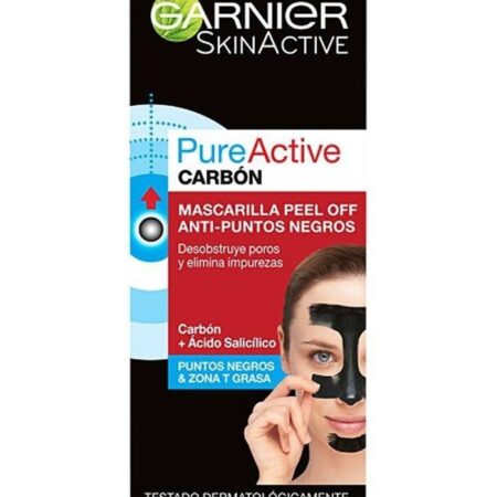 GARNIER Skincare Maschera Peel Off contro i Punti Neri,Gel Detergente con Carbone e Acido Salicidico