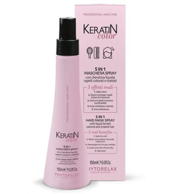 PHYTORELAX KERATIN COLOR - 5 IN 1  MASCHERA SPRAY Capelli colorati e trattati 150 ml
