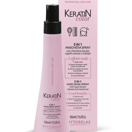 PHYTORELAX KERATIN COLOR - 5 IN 1  MASCHERA SPRAY Capelli colorati e trattati 150 ml