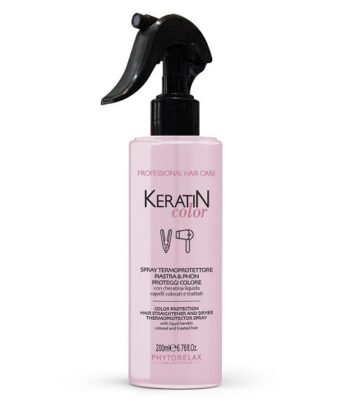 PHYTORELAX KERATIN COLOR - SPRAY TERMOPROTETTORE PIASTRA E PHONE PROTEGGI COLORE Capelli colorati e trattati 200 ml
