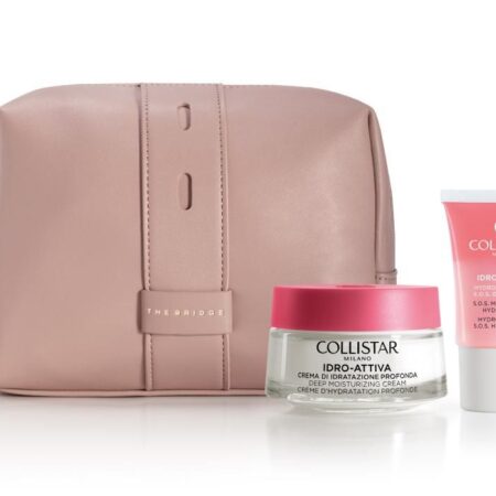 Collistar – IDRO-ATTIVA CREMA IDRATAZIONE PROFONDA 50 ml + HYDRO-MASCHERA S.O.S. IDRATAZIONE 15 ml + Beauty-bag rosa THE BRIDGE